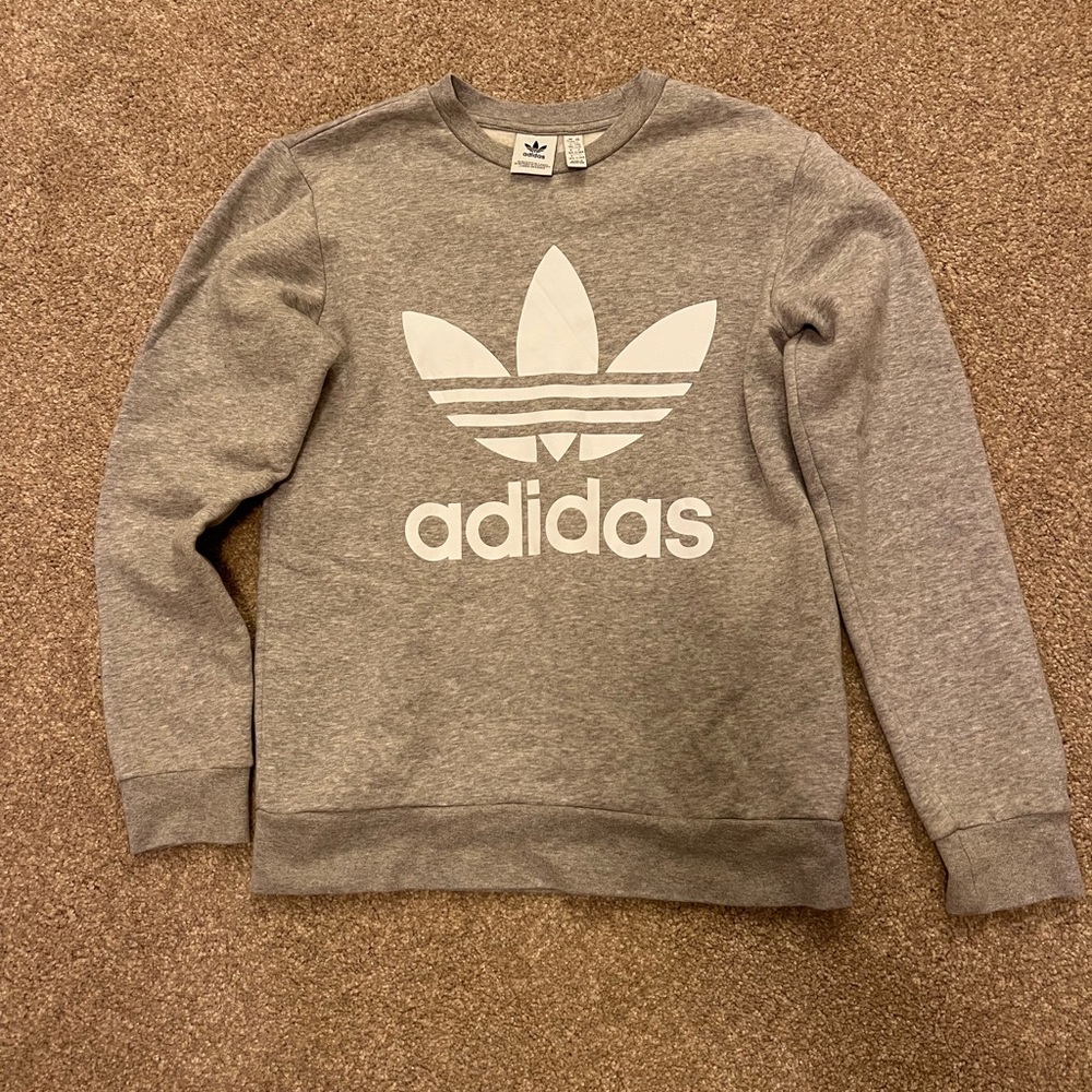 Adidas kids light grey sweatshirt